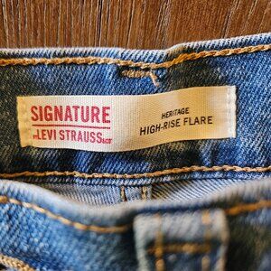 Levi Strauss Signature High Rise Blue Flare Jeans